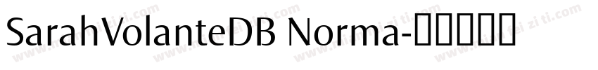 SarahVolanteDB Norma字体转换